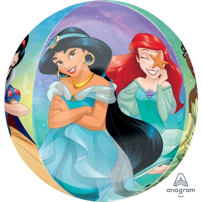Disney Princess Orbz Balloon 38 x 40cm Pk 1 (1 BALLOON ONLY)