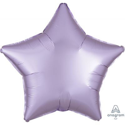 Satin Pastel Lilac 19in. Star Foil Balloon Pk 1