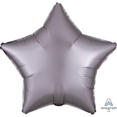 Satin Greige 19in. Star Foil Balloon Pk 1
