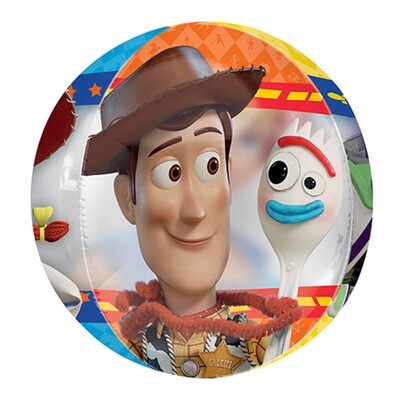 Toy Story 4 Orbz Balloon 38cm clear 4 sided design Pk 1 