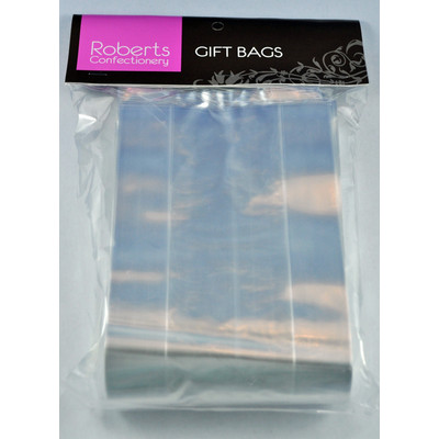 Clear Gift Bags (10x30cm) Pk 50