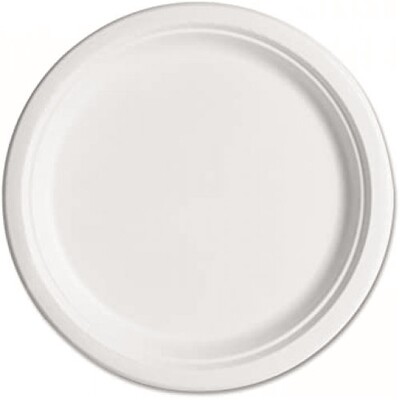 Sugar Cane White Eco Dinner Plate (22.5cm) Pk 50