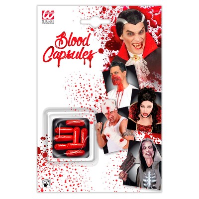 Halloween Fake Blood Capsules Pk 8