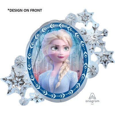Frozen 2 Elsa & Anna Two-Sided Design Foil Supershape Balloon (76cm x 66cm) Pk 1