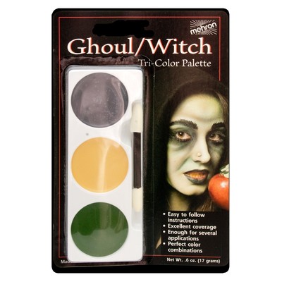 Ghoul / Witch Tri-Colour Make-Up Palette Pk 1