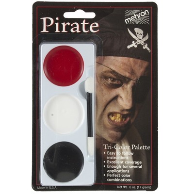 Pirate Tri-Colour Make-Up Palette Pk 1