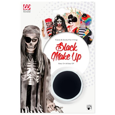 Black Costume Make Up Face Paint 9.6ml