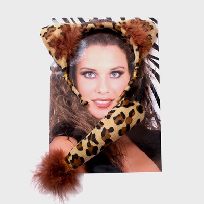Leopard Costume Set (Ears on Headband & Tail) Pk 1