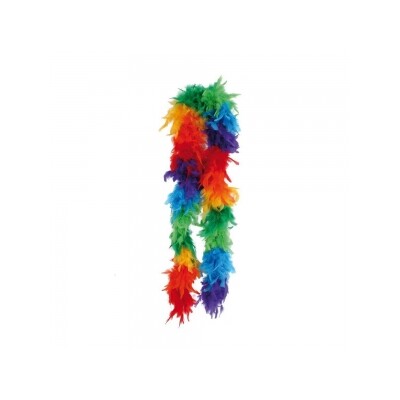 Rainbow Feather Boa Pk 1