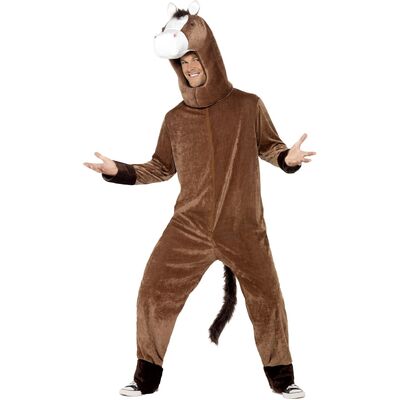 Adult Brown Horse One Piece Suit Costume (One Size)