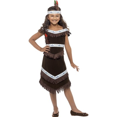 Indian Girl Child Costume (Medium, 7-9 Years) Pk 1