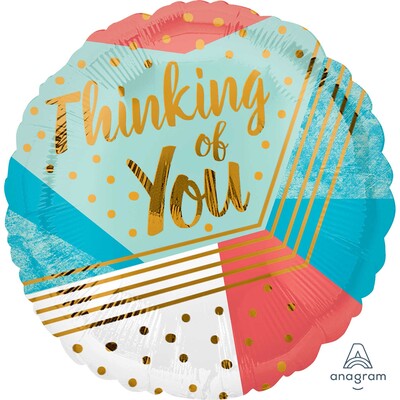 Thinking of You Foil Balloon (17in-43cm) Pk 1