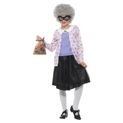 Child David Walliams Gangsta Granny Costume (Medium, 7-9 Yrs)