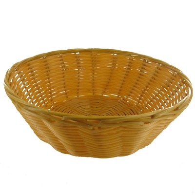 Round Plastic Party Bread Basket - 20cm Pk1 