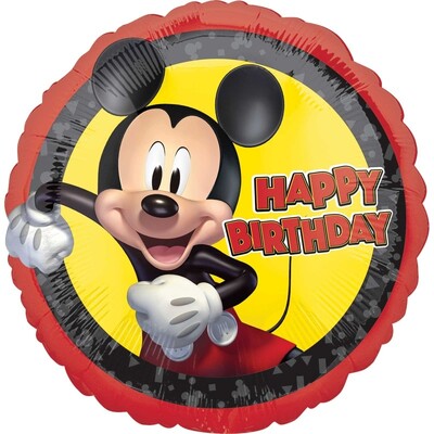 Mickey Mouse Happy Birthday Foil Balloon 43cm 