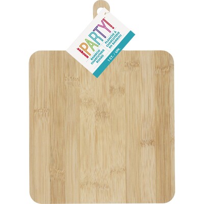 Bamboo Charcuterie Board with Handle | Reusable Paddle Serving Board 22.5cm