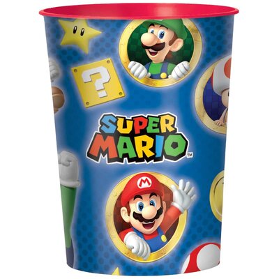 Super Mario Plastic Favour Cup 16oz 473ml (Pk 1) 