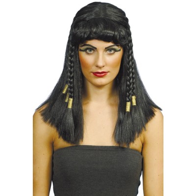 Long Black Cleopatra Wig Pk 1
