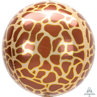 Giraffe Print Orbz Balloon (38cm x 40cm) Pk 1