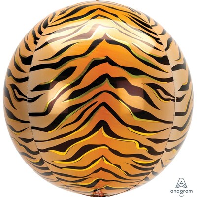 Tiger Print Orbz Balloon (38cm x 40cm) Pk 1