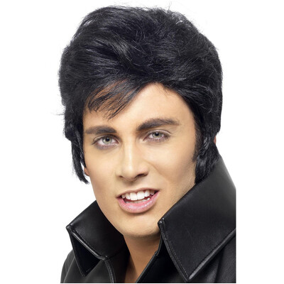 Black Elvis Wig