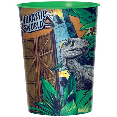 Jurassic World Dinosaur Plastic Favour Cup 16oz 473ml (Pk 1)