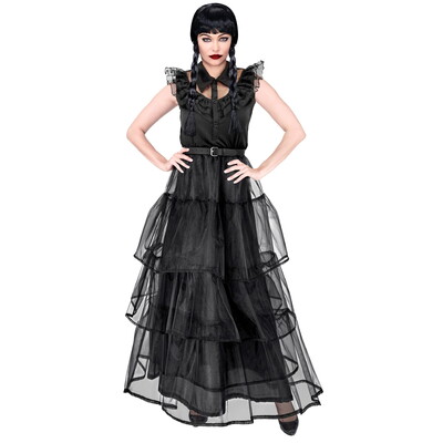 Adult Dark Schoolgirl Prom Dress Costume XS - Gothic Costume