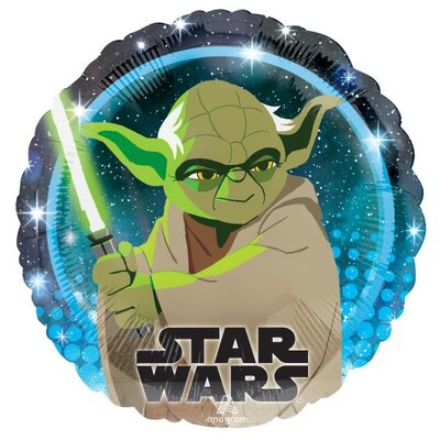 Star Wars Yoda Round Foil Balloon (17in, 43cm)