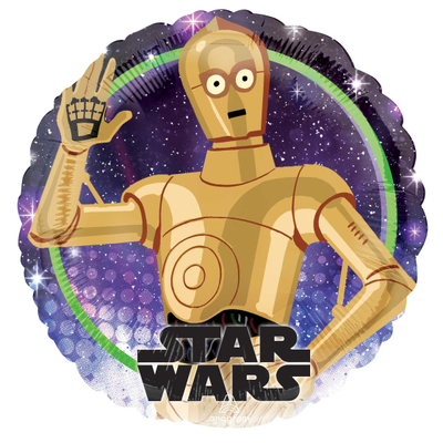 Star Wars C3PO Round Foil Balloon (17in, 43cm)