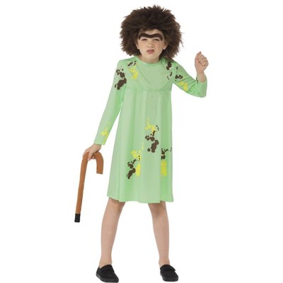 Child Roald Dahl Mrs. Twit Costume (Medium, 7-9 Years)