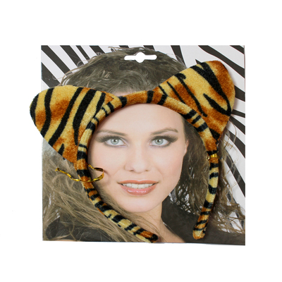 Tiger Ears on Headband Costume Accessory