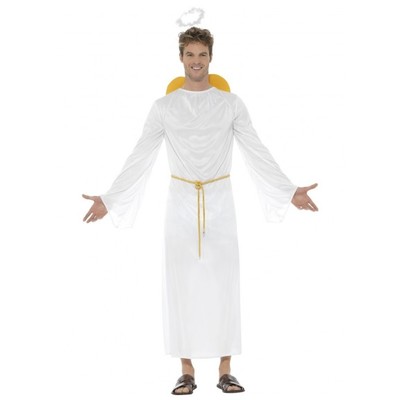 Adult Christmas Angel Gabriel Unisex Costume (Small-Medium, 34-40)