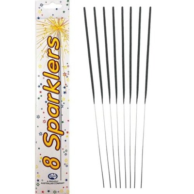 Party Sparklers 25cm Pk 8