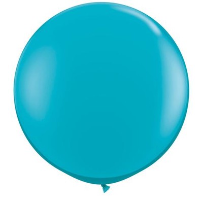 Tropical Teal 36in/90cm Standard Latex Balloons Pk 2