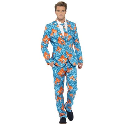 Adult Mens Costume Goldfish Suit Large Pk1 