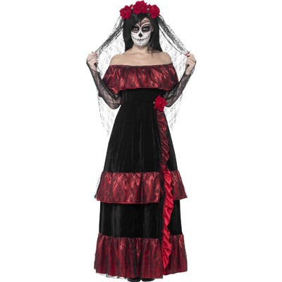 Halloween Day of the Dead Bride Adult Costume (X Large, 20-22) Pk 1