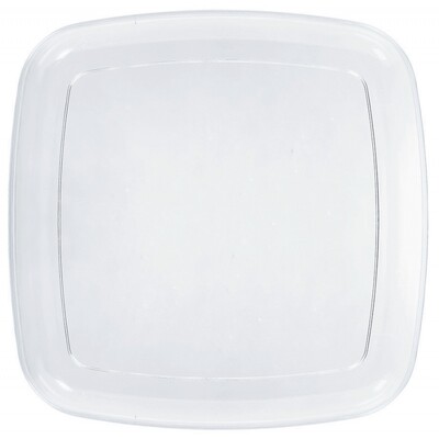 Clear Plastic Square Serving Tray Platter (35.5cm) Pk 1
