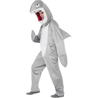 Adult Shark One Piece Suit Costume (One Size)