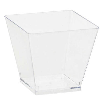 Mini Clear Plastic Cocktail Bowls (59ml) Pk 40