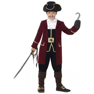 Deluxe Pirate Captain Child Costume (Medium, 7-9 Years) Pk 1