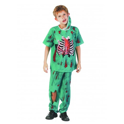Child Doctor Zombie Costume (Large, 130-140cm) Pk 1