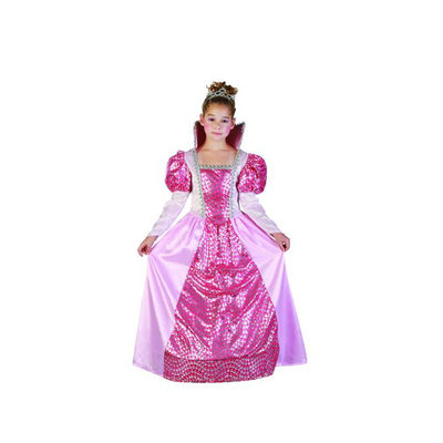 Child Pink Queen Costume (Medium, 120-130cm)