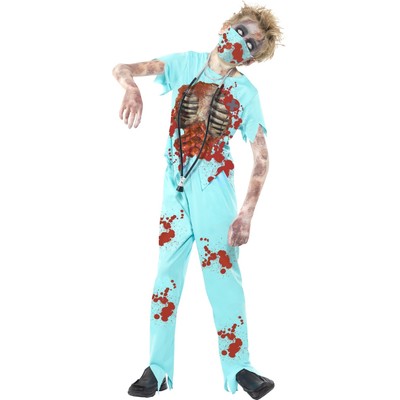 Halloween Zombie Surgeon Child Costume (Medium, 7-9 Years) Pk 1