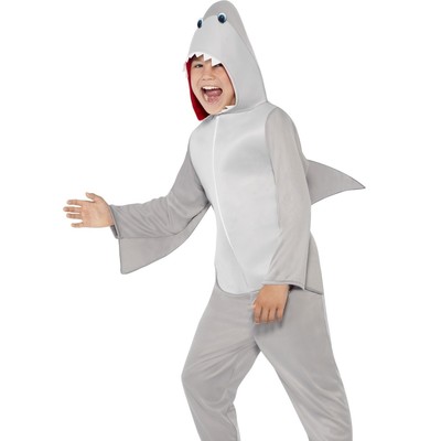 Shark One Piece Suit Child Costume (Large, 10-12 Years) Pk 1