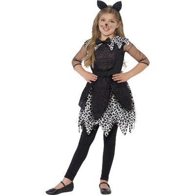 Halloween Midnight Cat Child Costume (Medium, 7-9 Years) Pk 1