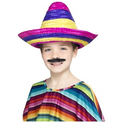 Child Multi Coloured Sombrero Hat Pk 1 (HAT ONLY)