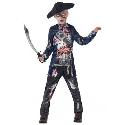 Halloween Jolly Rotten Pirate Child Costume (Large, 10-12 Years) Pk 1