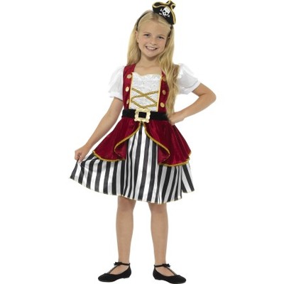 Child Deluxe Pirate Girl Costume (Large, 10-12 Years)