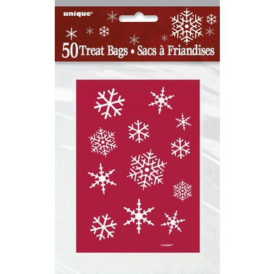 Christmas Sparkle Tree Party Treat Bags (15cm x 10cm) Pk 50