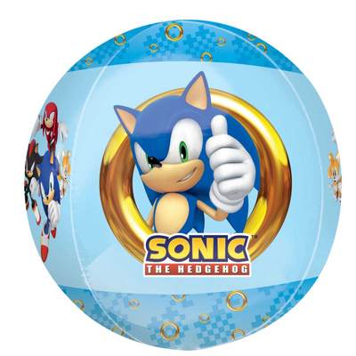 Sonic The Hedgehog Foil Orbz Balloon 38x40cm